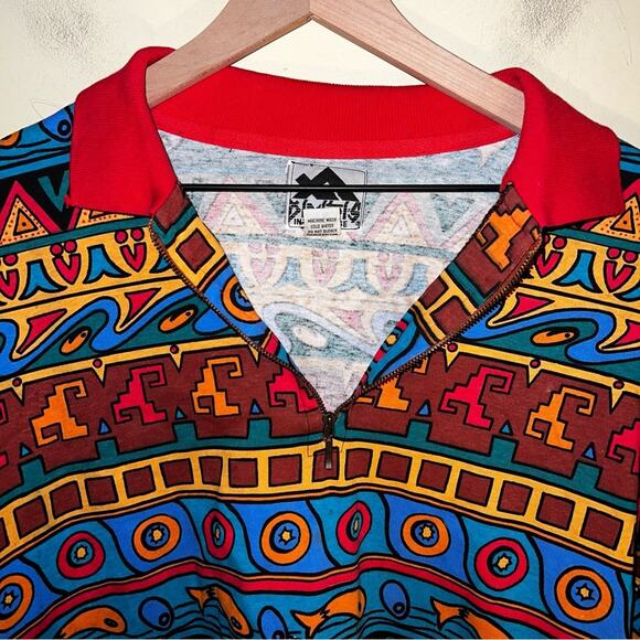 VNTG DIMITRIS In the House 80s quarter zip 2 - Picture 3 of 6